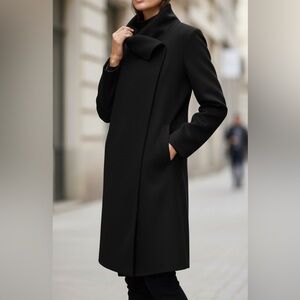 Aritzia Babaton Sz S Cormac Trench Coat In Black new without tag